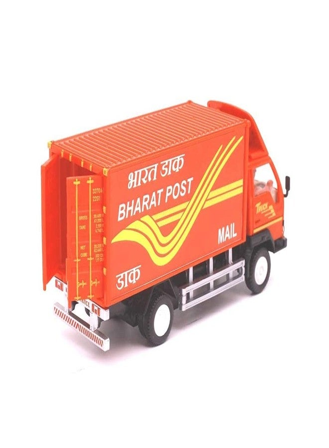 Centy Toys Panther Post Office- Bharat Post - red Colour Truck Red with 2 Tail Doors That Open- Pull Back Action - Realistic Details - Image 1